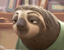 sloth smile